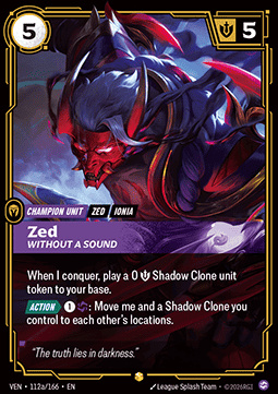 Zed, Without a Sound - 112a/166 - Showcase