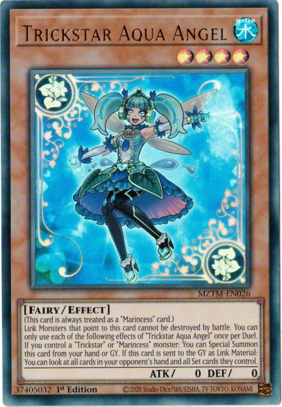 Trickstar Aqua Angel - MZTM-EN026 - Ultra Rare 1st Edition - Yu-Gi-Wang